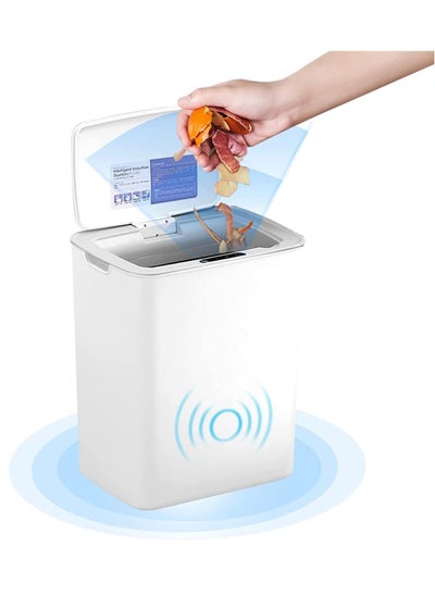 Buy Automatic Touchless Infrared Motion Sensor Slim Trash in Saudi Arabia