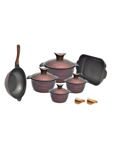 Buy Set of 10 (Wok 30 + casserole 36 + 4 Nice Cooker covers + 4 pot of potatoes (18.20.24.30) in Egypt