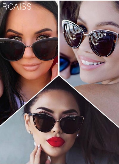 Buy 3 Pack Women's Cat Eye Sunglasses UV Protection Fashion Decorative Eyewear for Ladies Outdoor Party Street Photography 55mm in Saudi Arabia