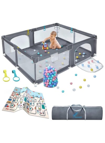 Buy Widely Useful Playpen, Versatile Playpen for Babies and Toddlers, Stylish Playpen Fence with Fluffy Play Mat in UAE
