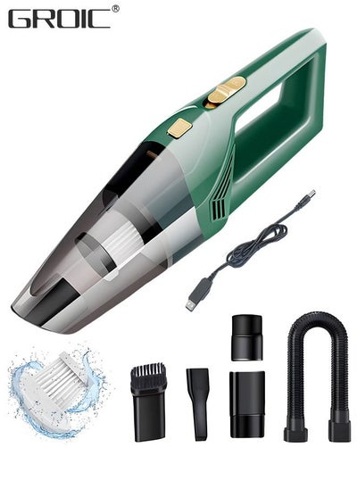 Buy Portable Car Vacuum Cleaner,120W 4500pa High Power USB Charging Car Vacuum Cleaner,Auto Accessories Cleaning Tool Kit,Car Interior Detailing in Saudi Arabia