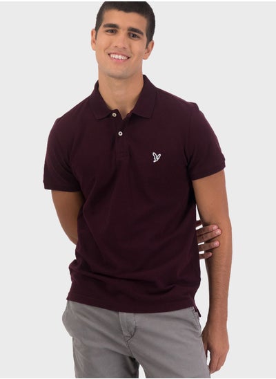 Buy Logo Slim Fit Polo in Saudi Arabia