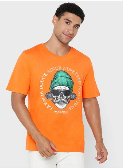 Buy Skull Crew Neck T-Shirt in UAE