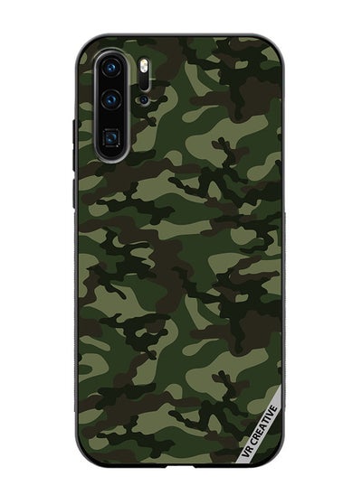 Buy Protective Case Cover For Huawei P30 Pro Camouflage Green Design Multicolour in UAE