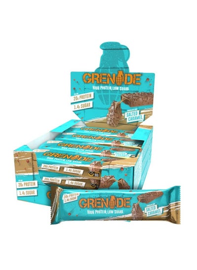 Buy Grenade Chocolate Chip Salted Caramel 12 pack  X 60g each bar in UAE