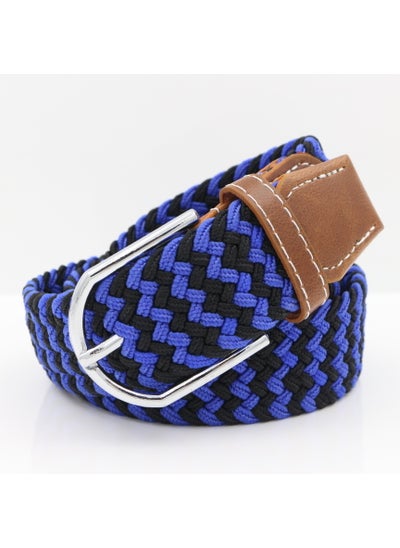 Buy Mens Knitted Elastic Canvas Belt Breathable Casual12 12 in Saudi Arabia