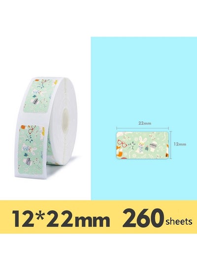 اشتري Thermal Label Paper Commodity Price Label Household Label Sticker for NIIMBOT D11(Cute Rabbit) في السعودية