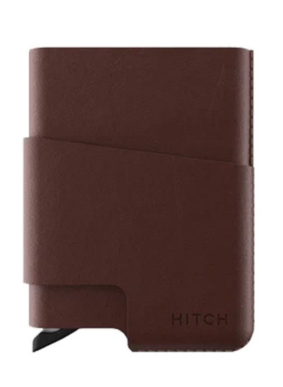 Buy CUT-OUT Cardholder - RFID Block Featured - Handmade Natural Genuine Leather -Brown in Egypt