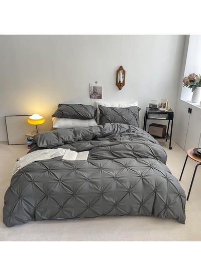 اشتري COMFY 6 PC NEW COLLECTION PREMIUM QUALITY COTTON DESIGNER COMFORTER SET GREY في الامارات