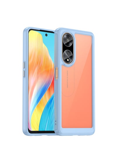 Buy Protective Case Cover For OPPO A98 5G Blue in Saudi Arabia