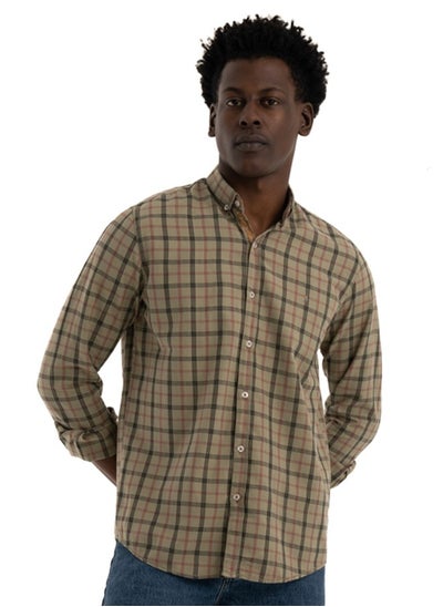 Buy Shirt Men's, Stylish, Oxford Cotton ,Olive, Multicolor in Egypt