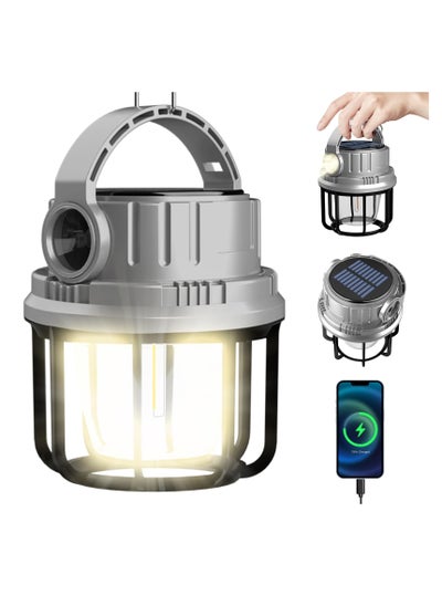 Buy 300LM LED Camping Lantern Rechargeable,2400mAh Power Bank，USB Cable，6 Light Modes Included with Two Light Source Modes, Lantern Flashlight for Hiking, Camping, Power Outages in Saudi Arabia