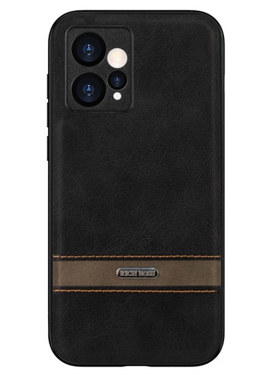 اشتري Rich Boss Leather Back Cover For Xiaomi Redmi Note 12 4G (Black) في مصر