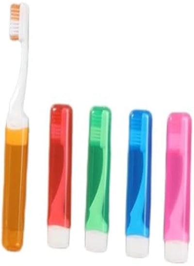 Buy 5 Pack Travel Toothbrush,Folding Toothbrush,Portable Mini Travel Toothbrush Kit,Durable Soft Bristle Tooth Brush,Individually Packed Toothbrush Set for Travel,Camping, School,Home,Business Trip in Egypt