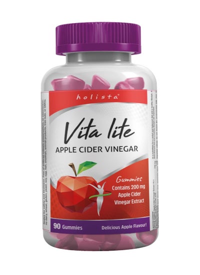 Buy Holista Vitalite Gummies Apple Cider Vinegar 200 mg Apple Flavor 90 Gummies in Saudi Arabia