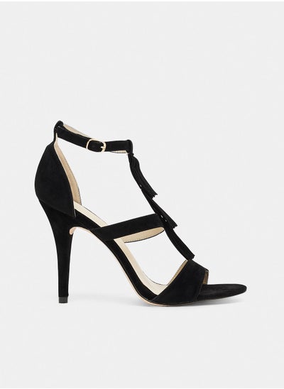 اشتري Suedette High-Heel Sandals في الامارات