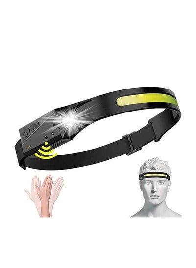 LED Headlamp Rechargeable COB Camping Headlamp, 230° Illumination ...