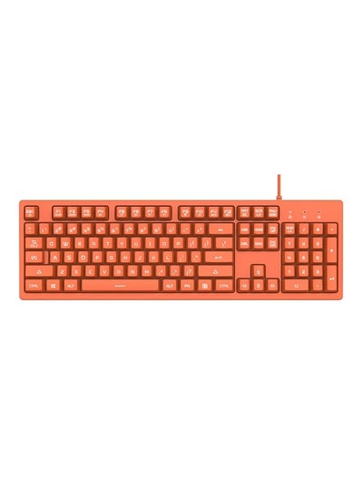 اشتري Ajazz DKS100 104 Keys Office Luminous Game Tea Axis Mechanical Keyboard, Cable Length: 1.5m(Orange) في السعودية