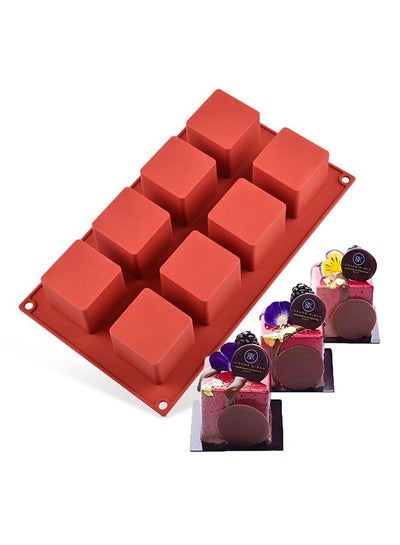 Buy Square Silicone Gel Cake Mold Brown 29.4×16.9×4.7CM in Saudi Arabia