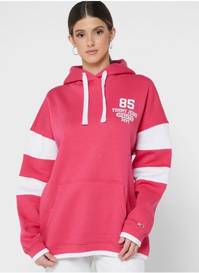 Buy Stripe Detail Logo Hoodie in UAE