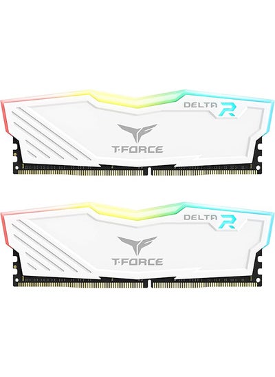 Buy T-Force Delta RGB DDR4 32GB (2x16GB) 3600MHz (PC4-28800) CL18 Desktop Gaming Memory Module Ram | WHITE | TF4D432G3600HC18JDC01 in UAE