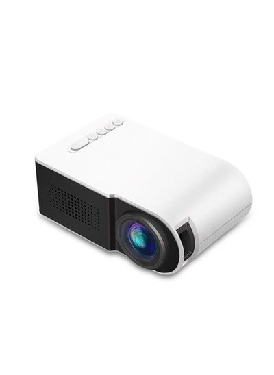 Buy YG210 320x240 400-600LM Mini LED Projector Home Theater, Support HDMI & AV & SD & USB, General Version (White) in Saudi Arabia