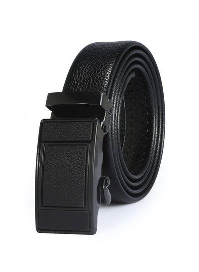 Buy 130CM Creative Casual Versatile Wear Resistant Leather Automatic Buckle Belt in UAE