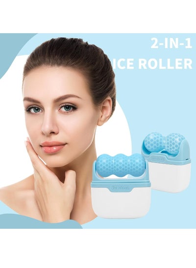 Buy Ice Roller for Face Eyes Puffiness, 2 in 1 Body Roller for Pain Relief, Minor Injury, Blood Circulation, Facial Massage Roller Beauty Skin Care Tool in Egypt