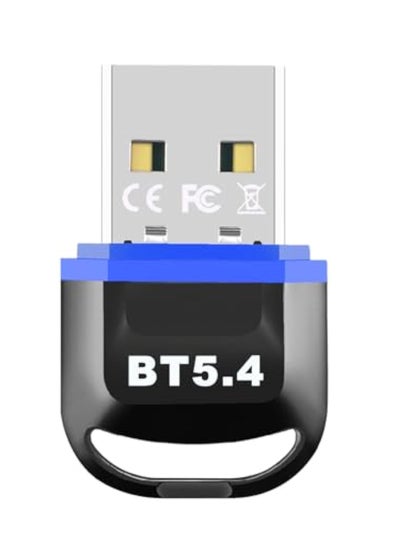 اشتري USB Bluetooth 5.4 Adapter for PC 2024, Bluetooth Dongle 5.4 USB Bluetooth Dongle, Plug and Play Bluetooth Dongle Receiver with BR+EDR+BLE+LMP13.X, Long Range Support Windows 11/10/8.1 في الامارات