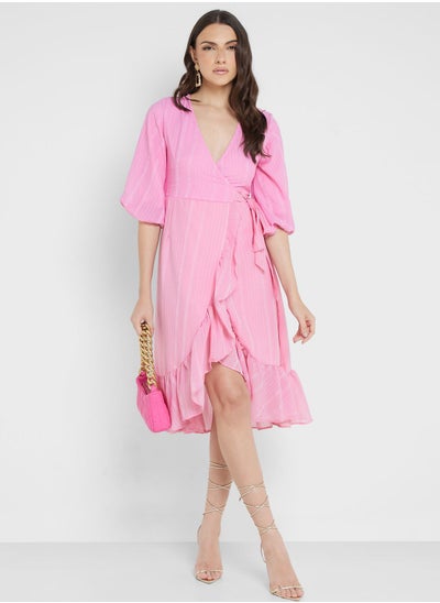 اشتري Ruffle Hem Detail Dress في السعودية