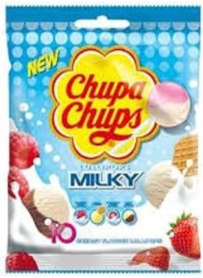 اشتري Chupa Chups Milky Lollipops Set, 10 Pieces - 120 grams في مصر