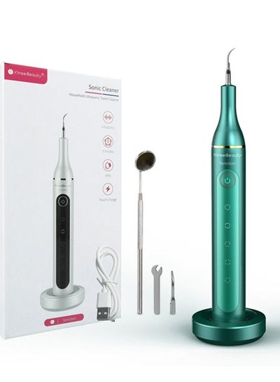 Buy Ultrasonic Electric Dental Calculus Remover with 5 Adjustable Modes 2 Replaceable Clean Heads in Saudi Arabia