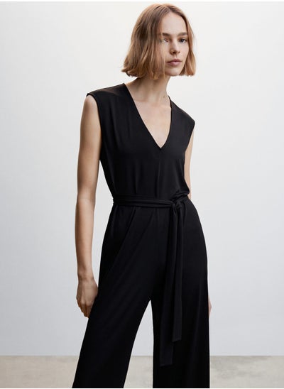 Buy Wide Leg Belted Jumpsuit in Saudi Arabia