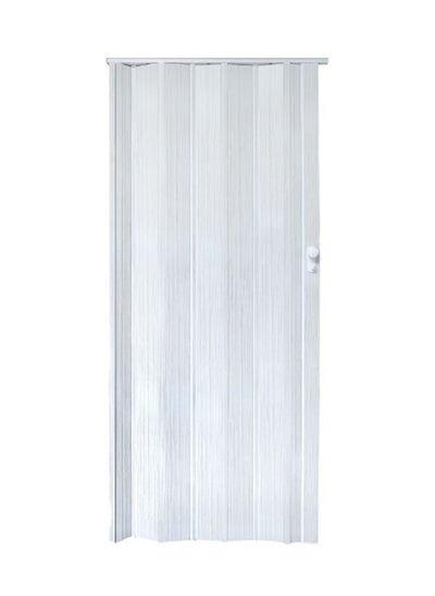 Buy Adjustable Panel PVC Folding Door Ash White 205 x 85 x 1 cm X1085205W14 in Saudi Arabia