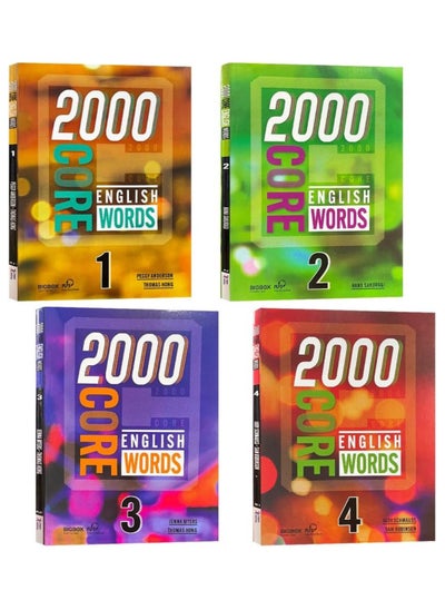 Buy 2000 Core English Words Level 1-4 Vocabulary Series Primary School Common Dictionary Books Livros for Kids Learning English in UAE