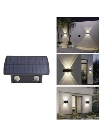 اشتري 4 LED Solar Wall Lights Outdoor Garden Courtyard Layout Wall Lights Home Courtyard Atmosphere Lights Wall Washers في الامارات