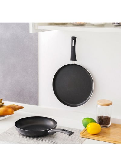 Buy Danube Essential 2-Piece Fry Pan Set Black -2.3MM in UAE