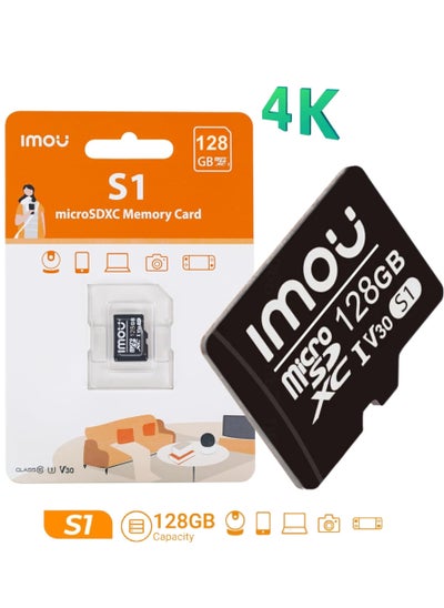 Buy 128GB Ultra Fast Speed Micro SDXC Memory Card Class 10 (U3/ V30/3D) TLC Nand Flash Card with Read Speed is 95MB/s and Write Speed is 38MB/s in Saudi Arabia