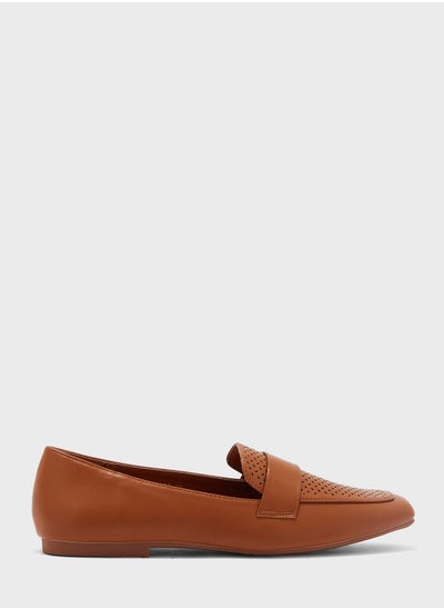 Buy Cutout Detail Loafertan in Saudi Arabia