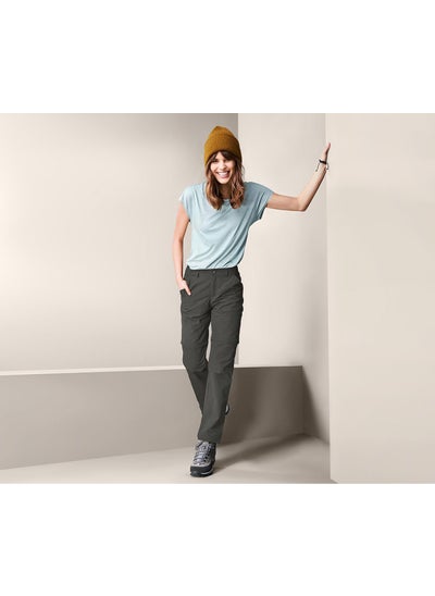 Buy Women Plain Chino Short, Grey in UAE