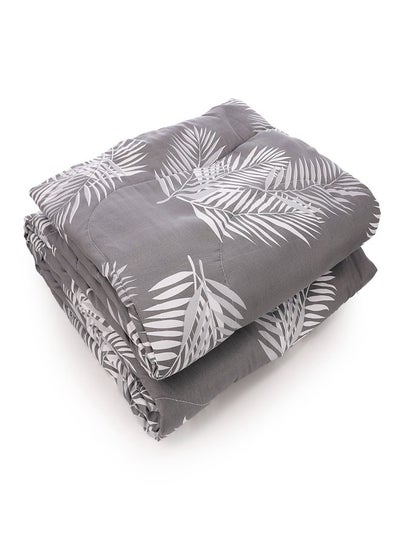 Buy Snooze winter quilt  double face, 160*235 cm, Gray tropical design in Egypt