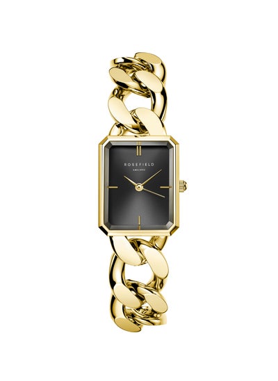 Buy Rosefield Octagon XS Chain Women Watch Studio Edition Black Gold - SBGSG-O57 in UAE