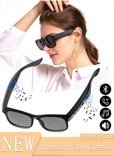 Buy Smart Glasses,Bluetooth Sunglasses Wireless Bluetooth Headset Waterproof Compatible with Smart Phones Easy to Make Phone Calls and Listen to Music Polarized Lenses in UAE