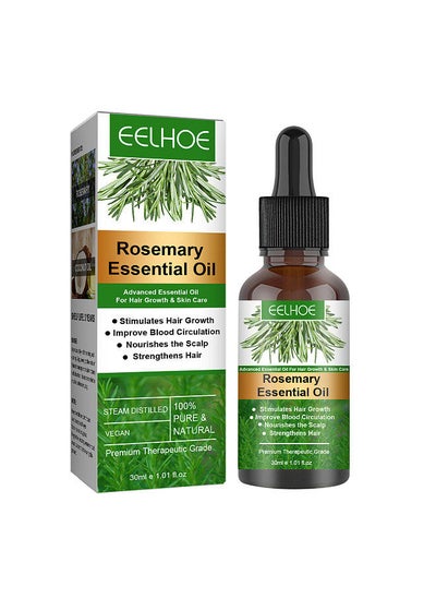 Buy EELHOE 30ml Rosemary Hair Growth Essential Oil Prevent Hair Loss Nourish Scalp Strengthen Hair in UAE