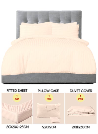 Buy 6 Pieces Queen Size Bed Sheet Set With Duvet Cover Bedding Set in UAE