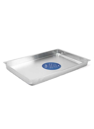 اشتري Aluminium Reactangular Oven Tray 57x37 cm / 1 mm ,Silver ,Jordan في الامارات