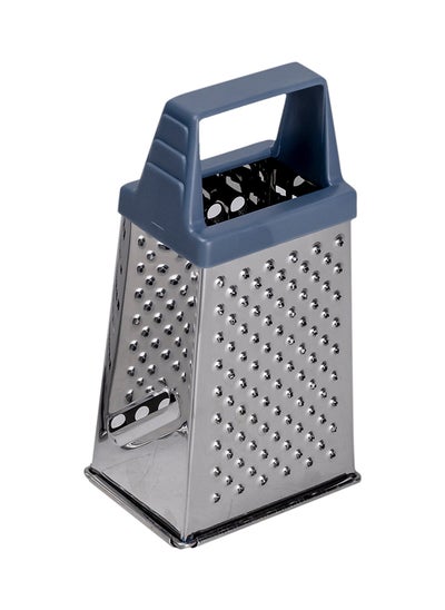 اشتري Stainless Steel Box Grater 8.5 cm - Multi-Purpose Kitchen Tool with Polystyrene Handle - Lynch blue في الامارات