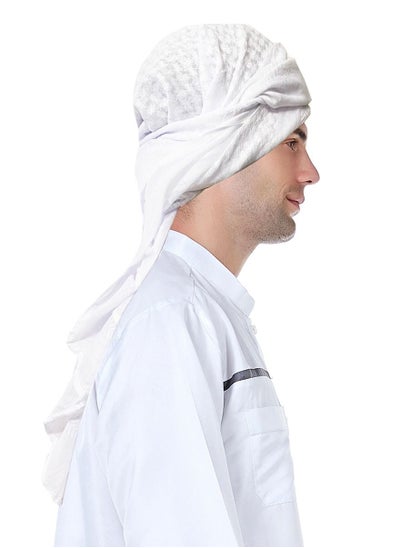 اشتري Men's Arab Headscarf Muslim Headwear White في الامارات