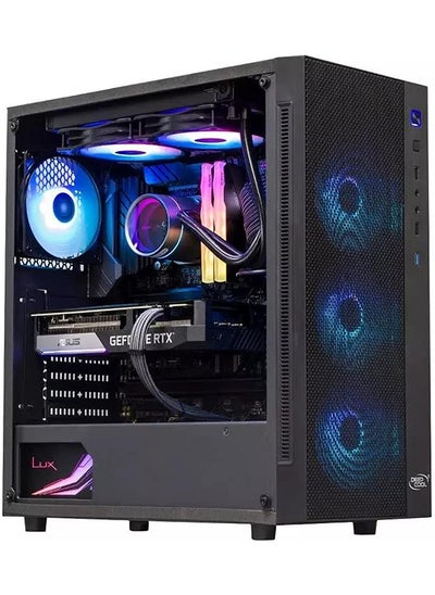 اشتري GAMING PC -2FAN LIQUID COOLER I7 12700F 3.60 GHZ, GEFORCE RTX 3060TI, 16GB DDR4 RAM 3200, 1TB NVME SSD, 750W 80 PLUS PSU, WIN 10 PRO في الامارات