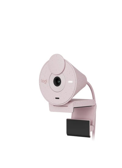 Buy Brio 300 Full HD Webcam, 2MP Camera, 70° Viewing Angle, Privacy Shutter, Light Sensor, 30 fps Video Recording Speed, USB-C Interface, 1.22m Mic Pick Up Range, Rose Pink | 960-001448 in UAE